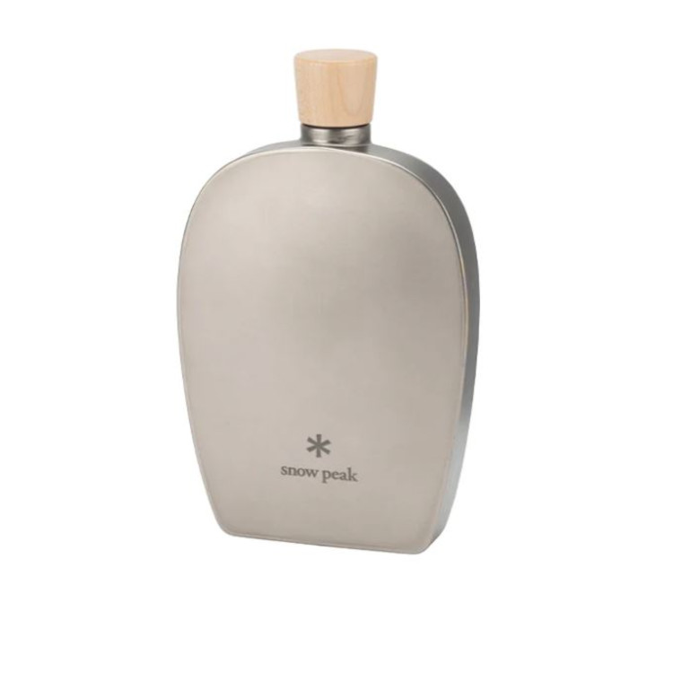 Snow Peak Titanium Curved Flask 250ml 8.4oz - Image 2